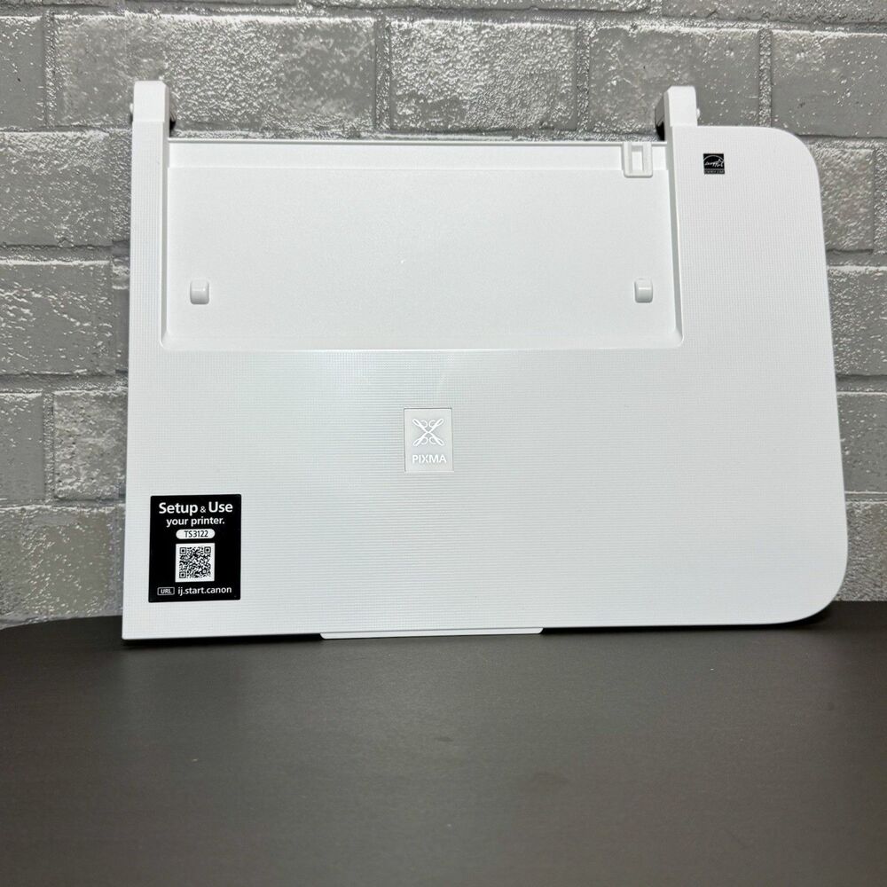 Canon PIXMA TS3122 Scanner Lid Top Cover White OEM Backing Pad Replacement Part